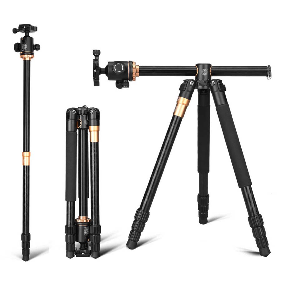 Jual Tripod Monopod Beike Q999H Horizontal Tripod Traveling + Tas