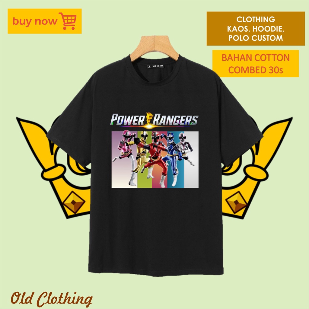 Jual KAOS POWER RANGERS KAOS PRIA DISTRO BAJU KEREN KEKINIAN ATASAN ...