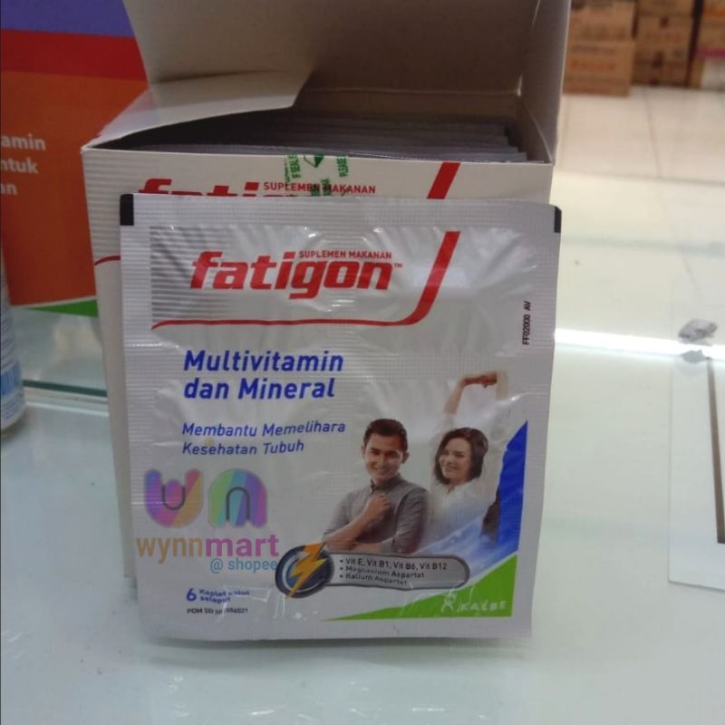 Jual Fatigon Multivitamin & mineral 6 Tablet Strip | Shopee Indonesia