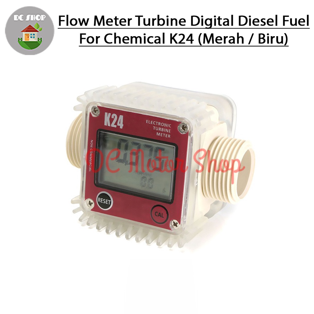 Jual Flow Meter Turbine Digital Diesel Fuel For Chemical K24 (Merah ...