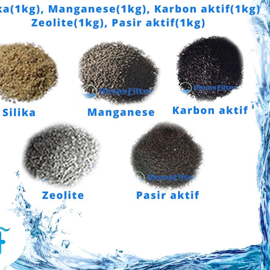 Jual Paket Media Filter Air Manganese Silika Pasir aktif Zeolite Karbon