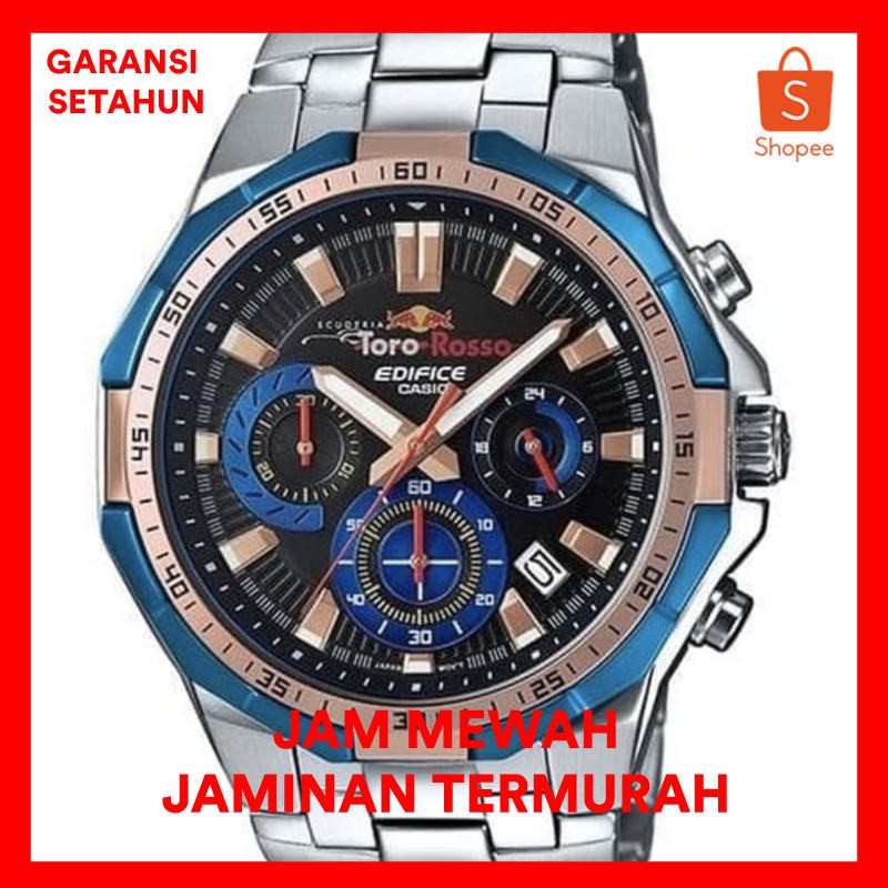 Jual Jam Tangan Pria Merk Casio Edifice Type Ef Toro Roso S Steel