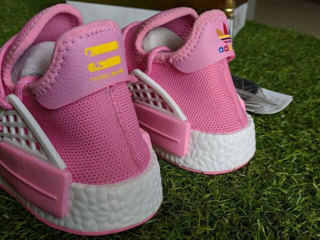 adidas gazelle silver green womens ADIDAS ORIGINALS X PHARRELL WILLIAMS AC7361 HUMAN RACE NMD TRAIL BOOST   Poopoo online store