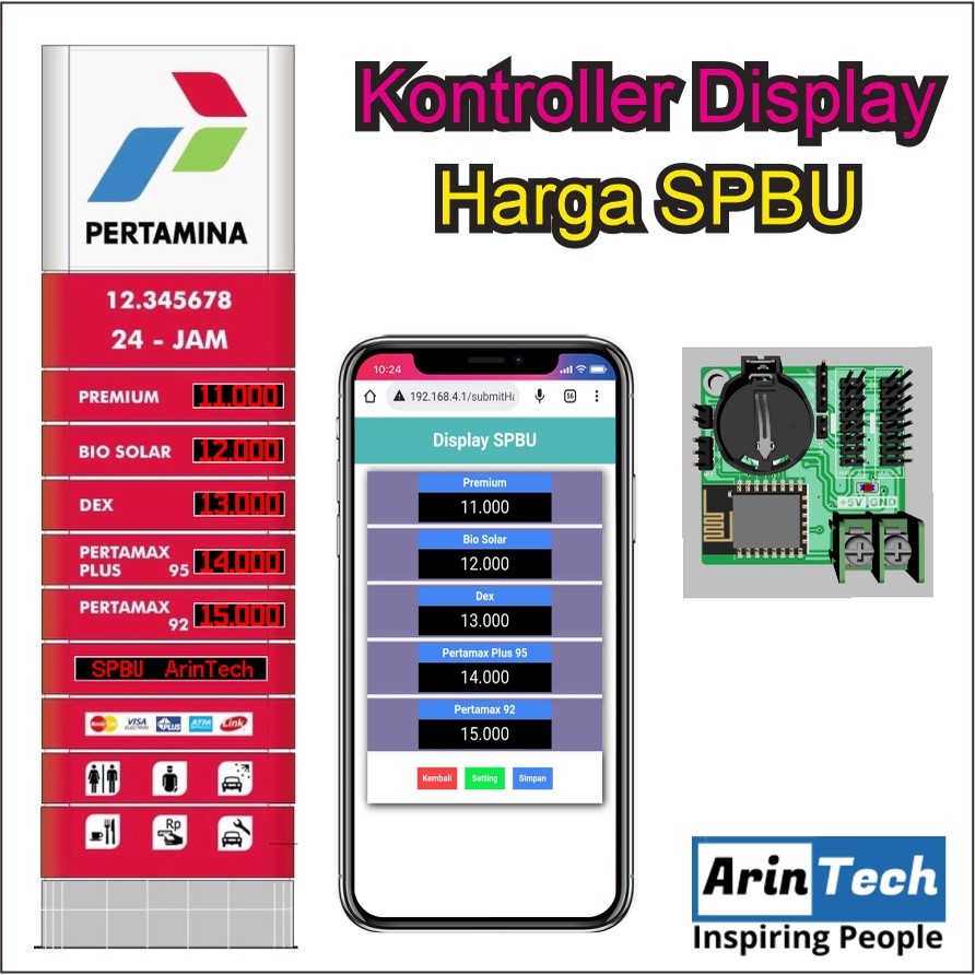 Jual Kontroller Display Harga SPBU - Kontroller Harga Totem SPBU Murah ...