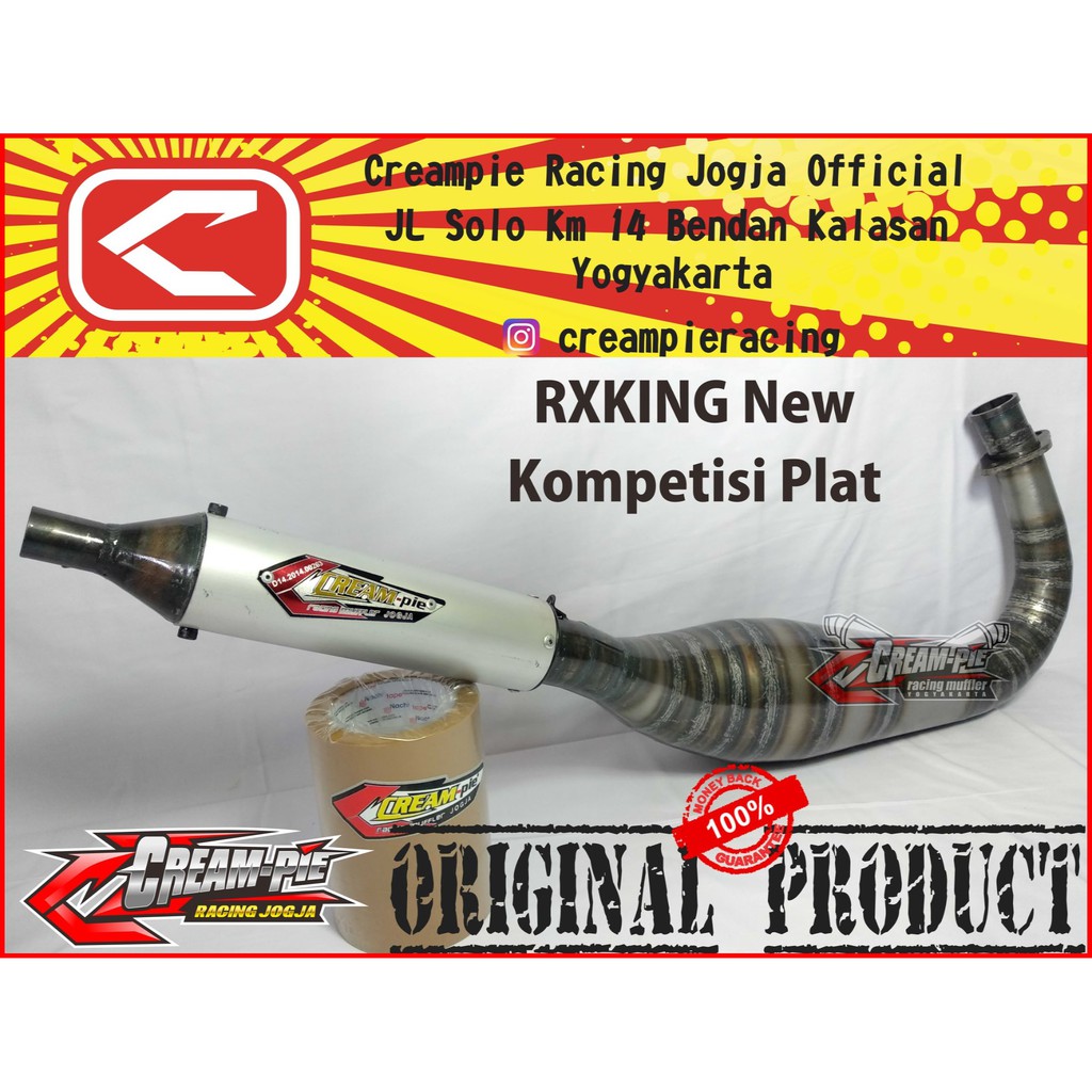 Jual Knalpot Creampie RX King Kolong New Kompetisi Plat Asli Jogja Shopee Indonesia