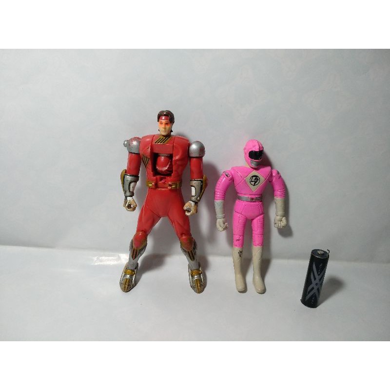 Jual Power Rangers Goggle Five Red Ranger Gogle Bandai Two Head Change ...