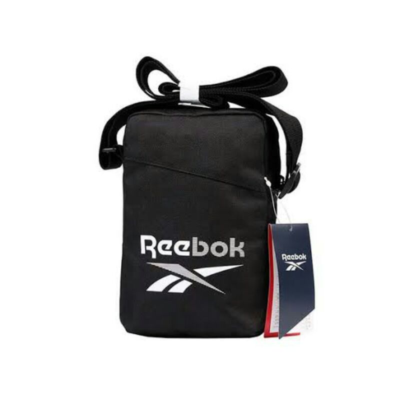 Jual Reebok Te City Bag Black/White - 100% Original - Tas Sling Bag ...