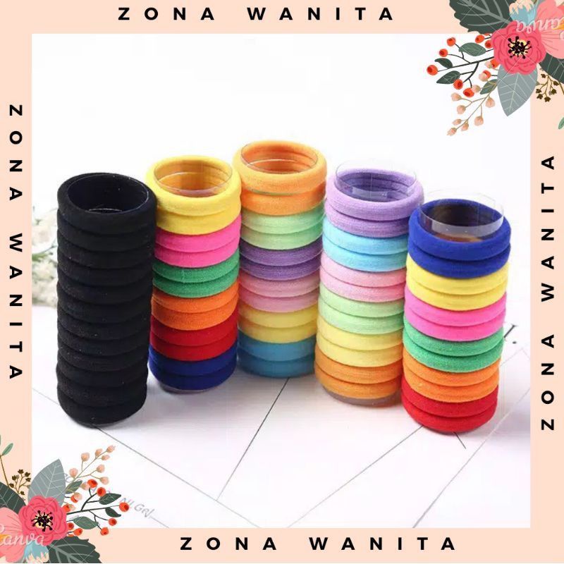 Jual [6pcs] Ikat Rambut Korea Model Donat / Tali Rambut Donat | Shopee ...