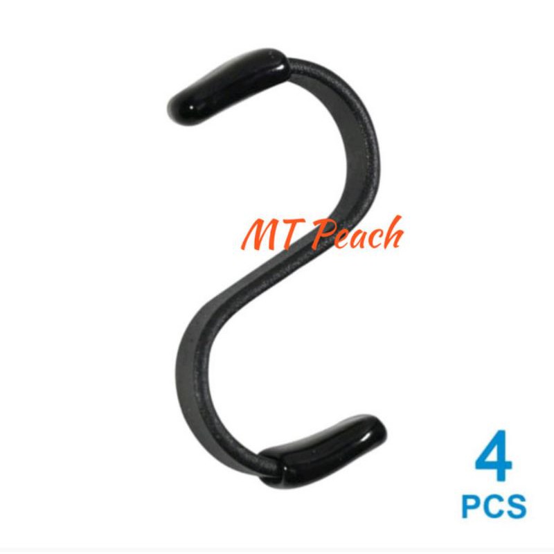 Jual KRISBOW PENGAIT S SET 4 PCS / S HOOK POWDER COATED WITH PVC 4x2x0 ...