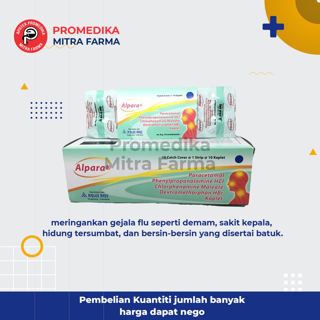 Jual Alpara Kaplet/Strip/Obat Flu dan Batuk Dewasa Shopee Indonesia