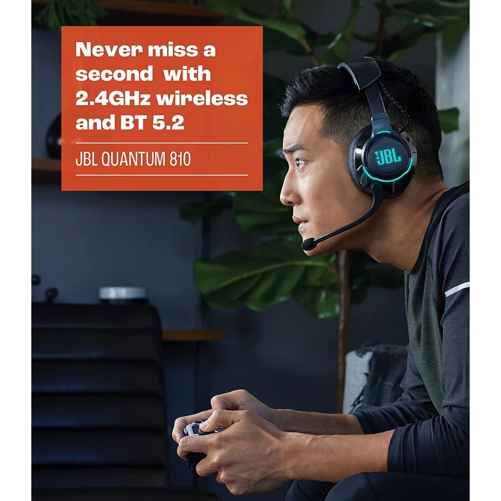 JBL Quantum 810 - Wireless Over-Ear Performance Gaming Headset with Noise Cancelling