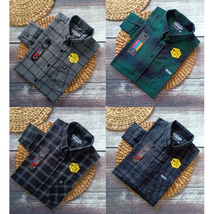 Jual KEMEJA FLANEL LENGAN PANJANG PRIA ORIGINAL KUALITAS PREMIUM MURAH