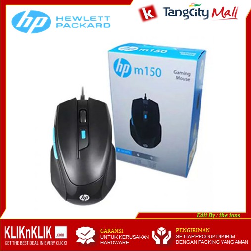 Jual Mouse Gaming HP Gaming Mouse M150 Black - Garansi 1 Tahun | Shopee ...