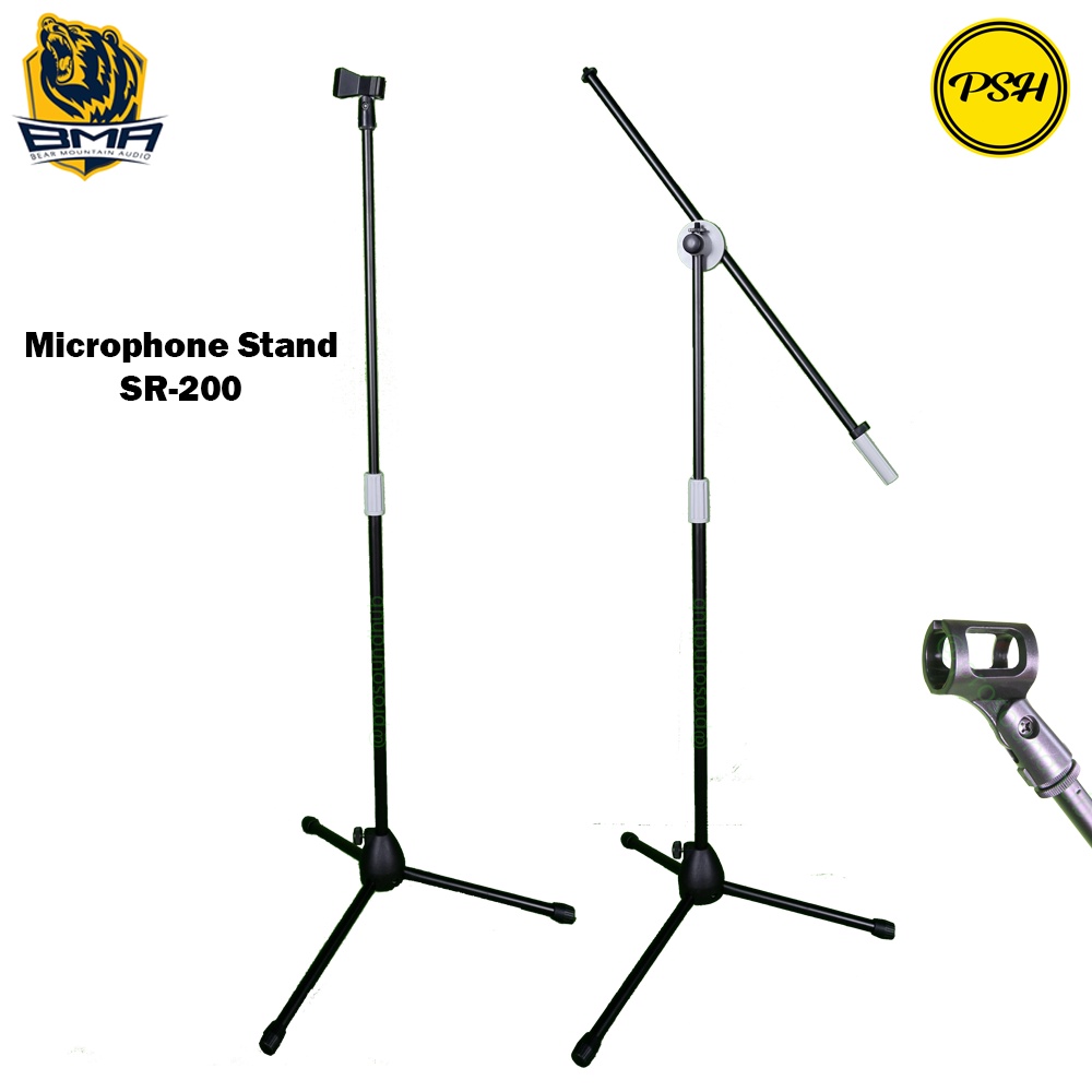 Jual Bma Sr Sr Microphone Stand Mic Tripod Tiang Boom Shopee Indonesia