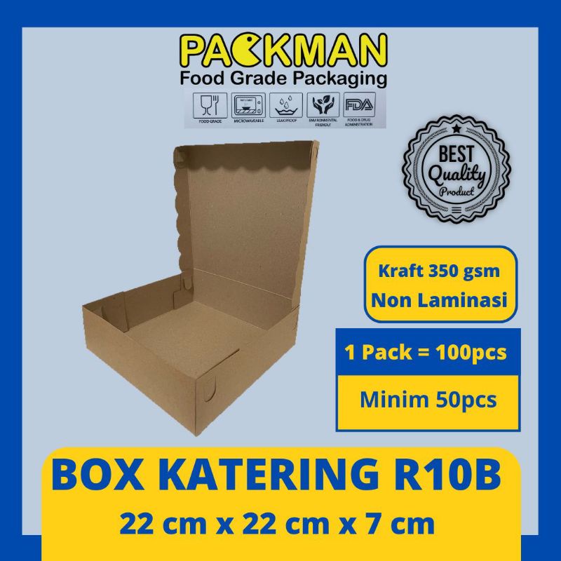 Jual Box Katering Kraft R B Non Laminasi Dua Nasi X Kotak Makanan Cake Gsm Shopee