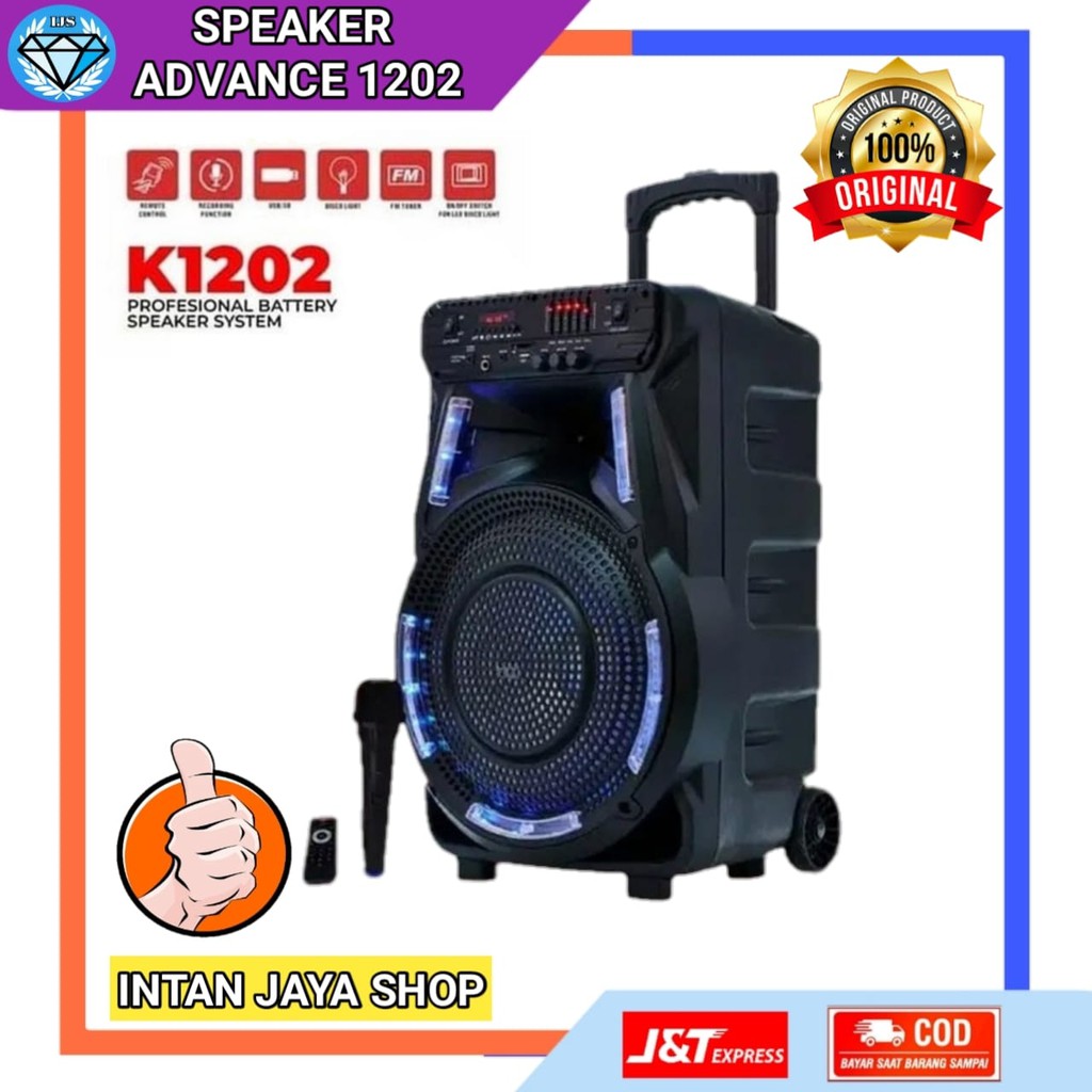Jual Speaker Meeting Bluetooth Advance K 1202 Ukuran Jumbo Speaker 12