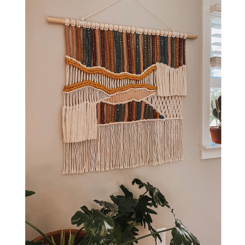 Jual Macrame weave / makrame hiasan dinding 100x90cm | Shopee Indonesia