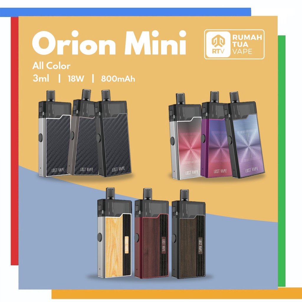 Jual ORION MINI 18W 800MAH POD KIT BY LOSTVAPE | Shopee Indonesia