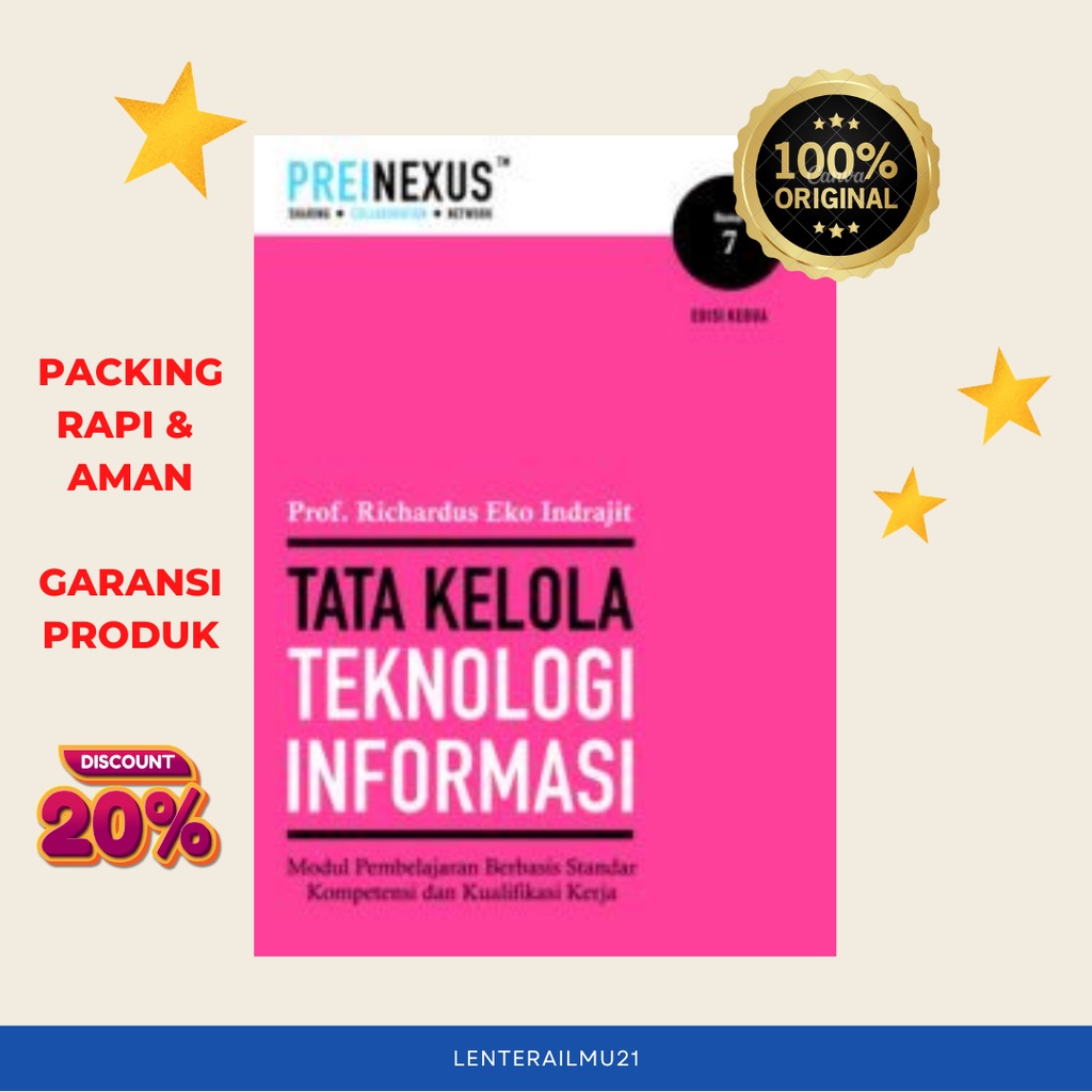 Jual Tata Kelola Teknologi Informasi Edisi 2 (Prof. Richardus Eko ...