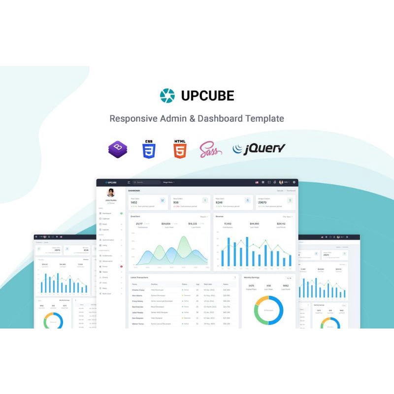Jual Upcube - Bootstrap Admin & Dashboard Template | Shopee Indonesia