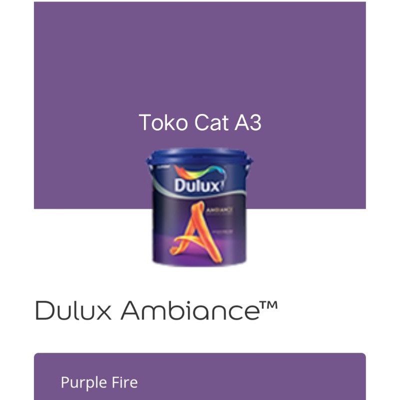 Jual Cat Tembok Dulux Ambiance Purple Fire 25l Shopee Indonesia 1648