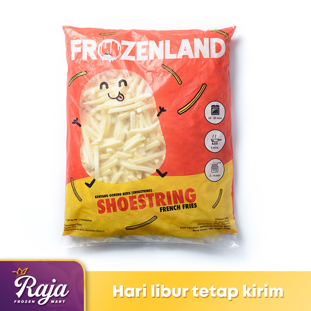 Jual Shoestring Frozen Land 1kg / Kentang Beku / Kentang Goreng ...