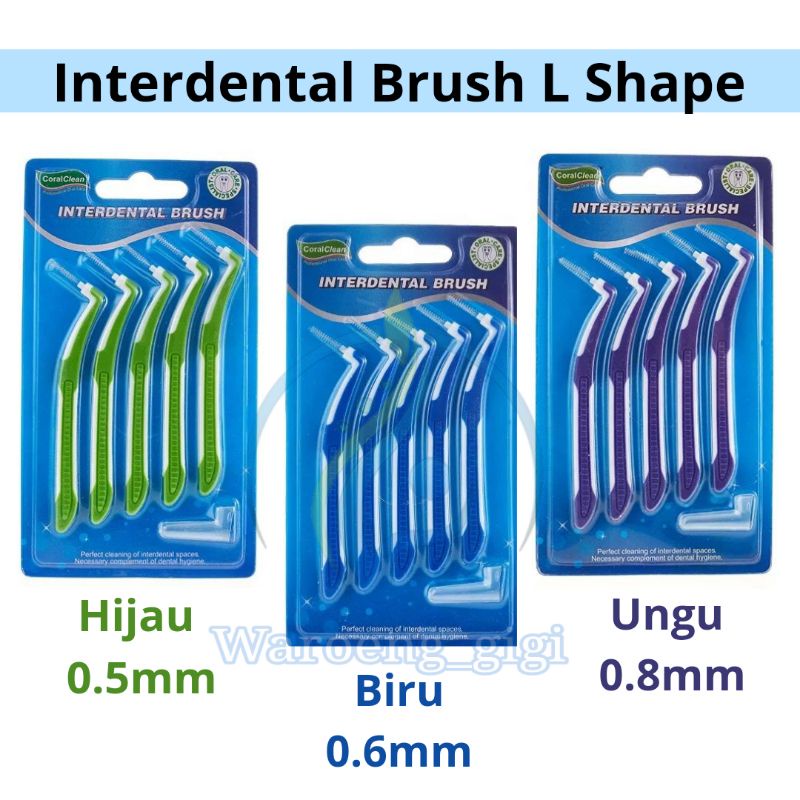 Jual Interdental Brush L Shape isi 5pcs Termurah Shopee Indonesia