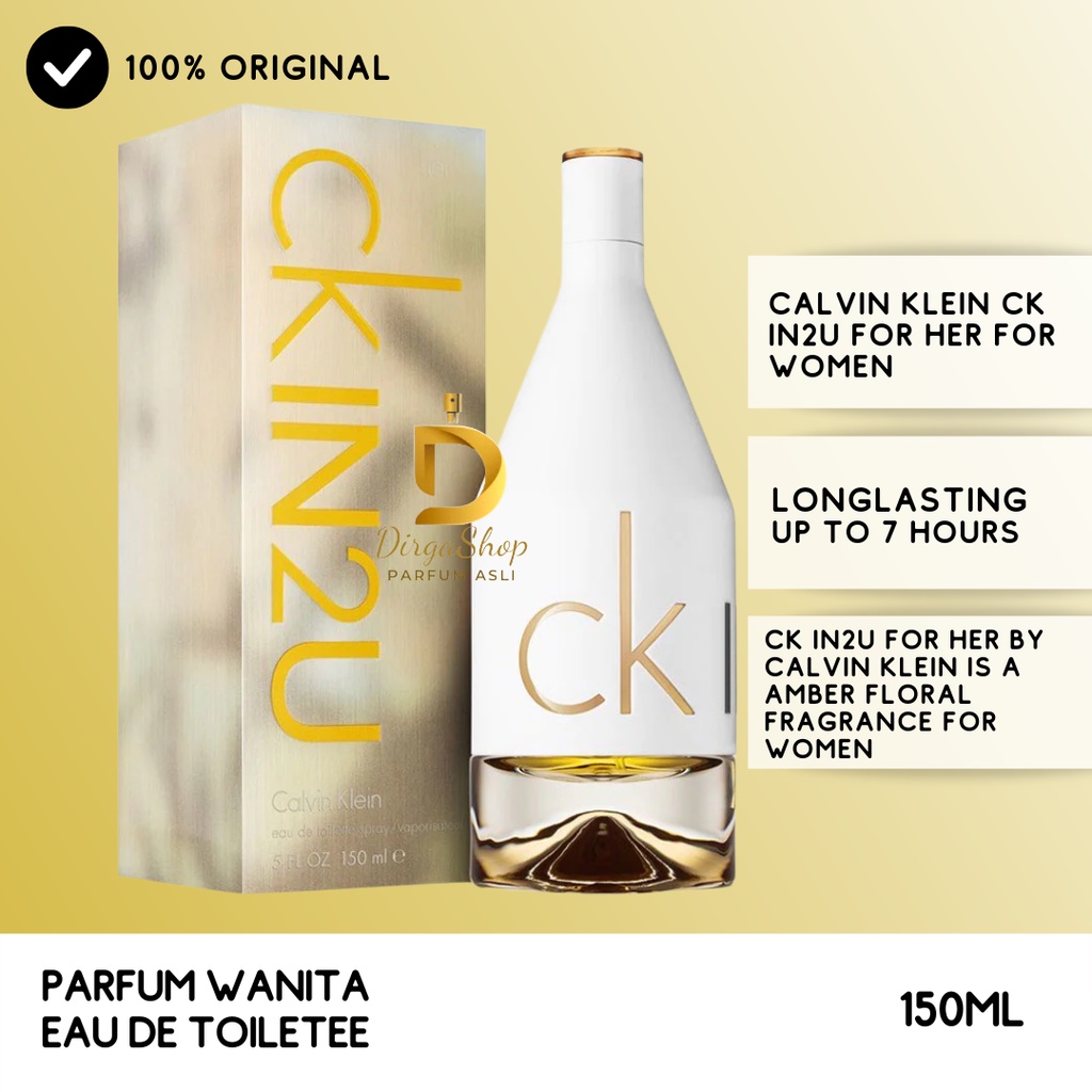 Jual Calvin Klein CK IN2U for Her EDT 150ml for Women Shopee Indonesia