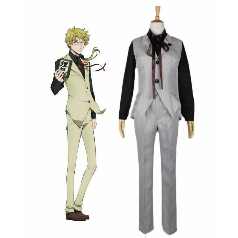 Jual Bungou Stray Dogs Kunikida Doppo Cosplay Costume Anime Male 