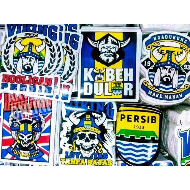 Jual Stiker persib paket isi 50pcs - sticker viking bandung variasi ...