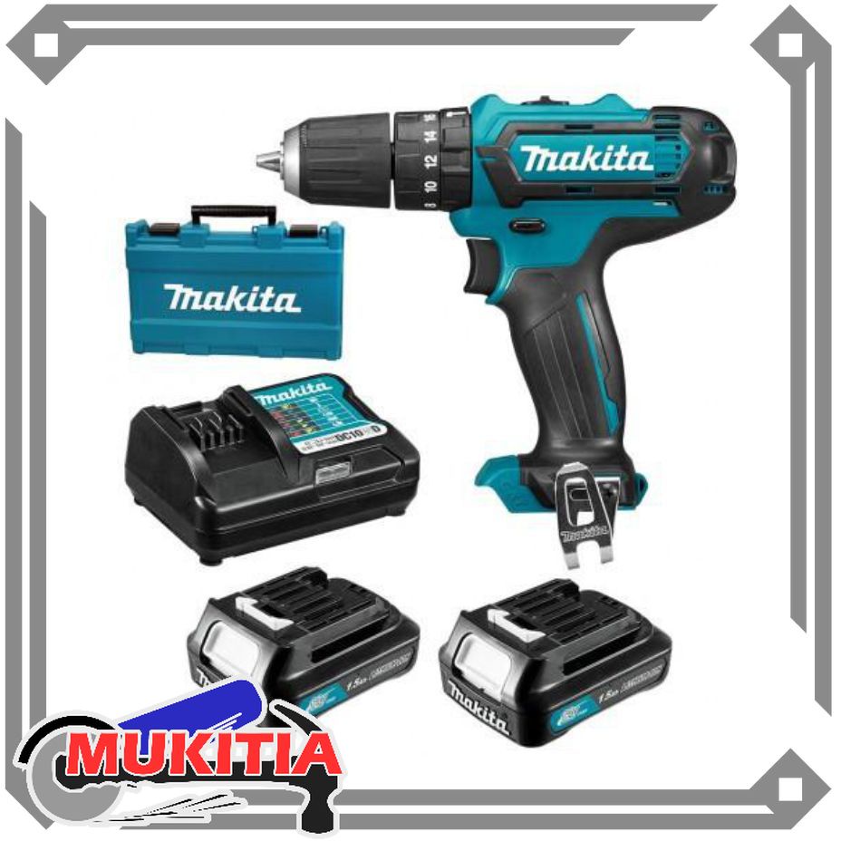 Jual MAKITA HP 333 HP333 DWYE Mesin Bor Baterai Cordless 12v Makita HP333DWYE Bor Obeng Tembok Beton Shopee Indonesia