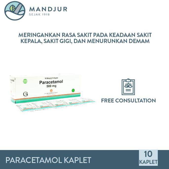 Jual Cuci Gudang Awal Tahun Paracetamol 500 Mg Strip 10 Kaplet - Pereda ...