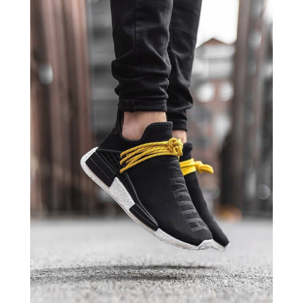 Jual ADIDAS NMD HUMAN RACE BLACK YELLOW Shopee Indonesia