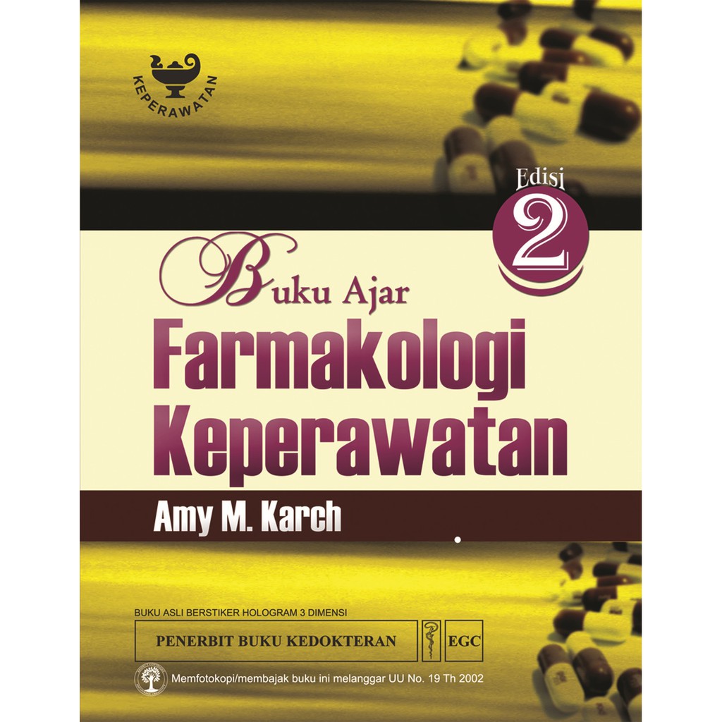 Jual Buku Ajar Farmakologi Keperawatan /PENERBIT EGC/ORIGINAL | Shopee ...