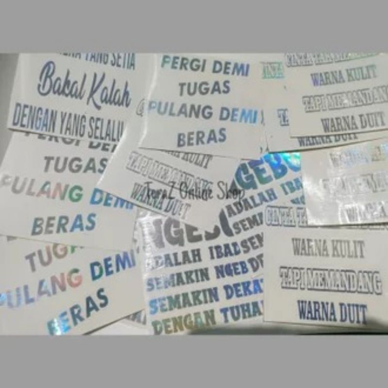 Jual Stiker Cutting Nama Logo Dan Lain Shopee Indonesia