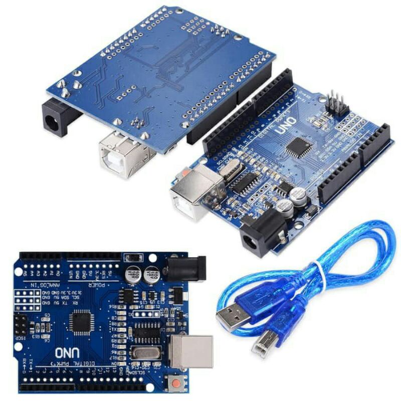 Jual ARDUINO R3 ATMEGA328P ATMEGA 16U2 COMPATIBLE BOARD + USB CABLE ...