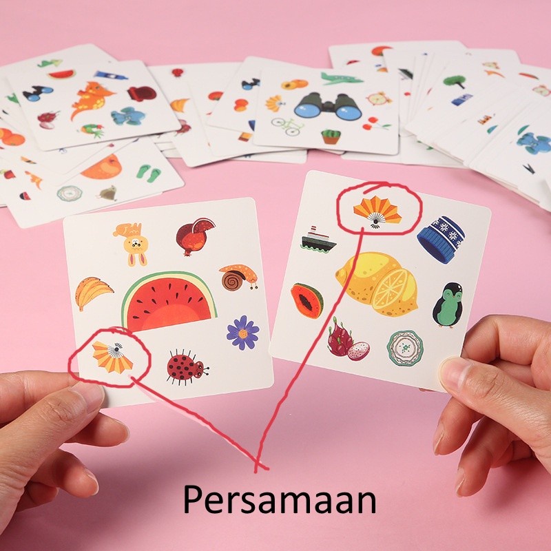 Jual Mainan Crazy Matching Card Game Mencocokan Ketangkasan Kecepatan ...