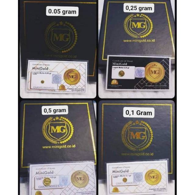 Jual Minigold Koin Emas Mini Murni Mini Gold Logam Mulia Kwitansi Resmi