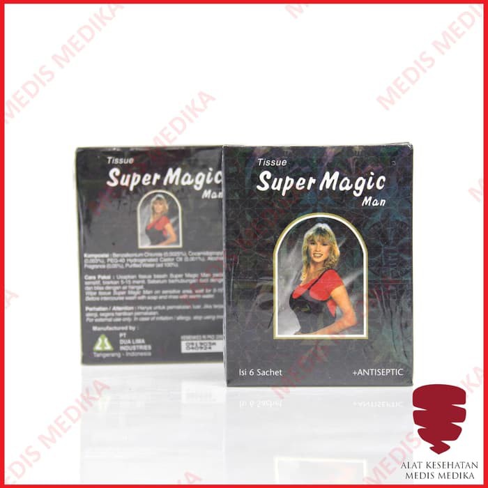 Jual Magic Power Hitam Tissue Antiseptic Tisu Isi 6 | Shopee Indonesia