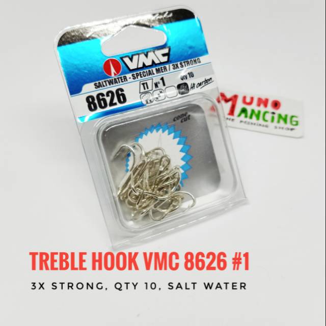 VMC 8626 3X Treble Hooks