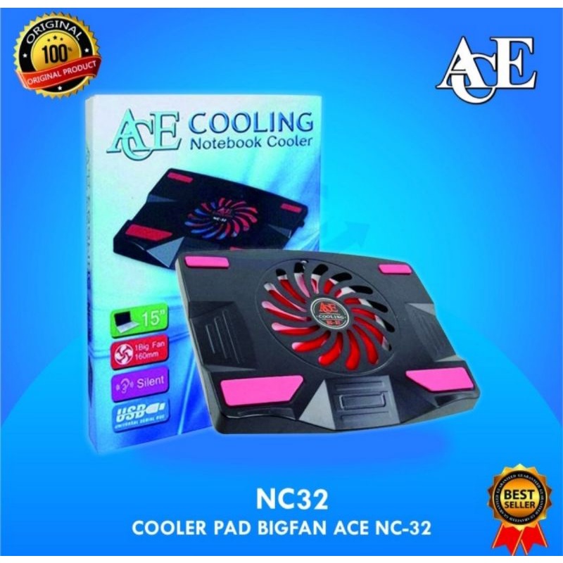 Jual Coolingpad ACE NC32 / Cooling Pad Laptop NC32 / Cooler Fan NC32 ...