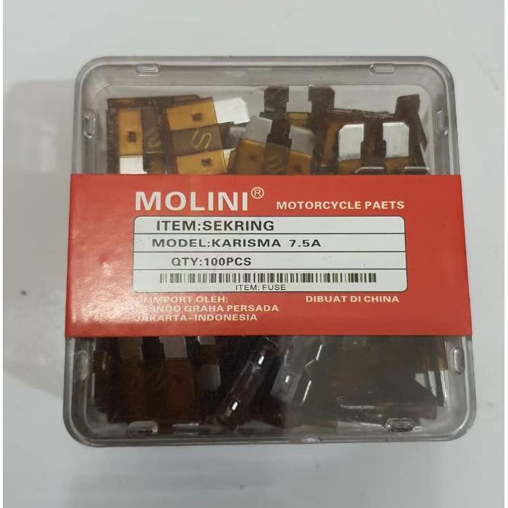 Jual Paket 100 Pcs Skring Tancap 7.5A Kecil | Shopee Indonesia
