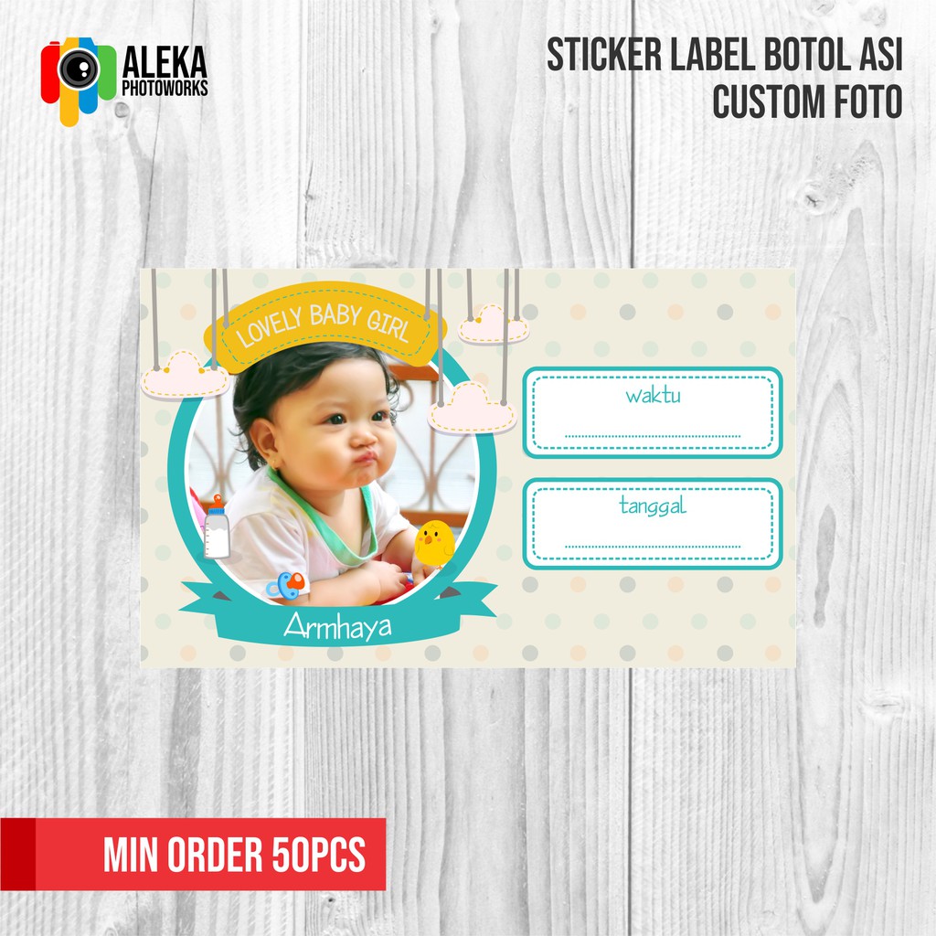 Jual Sticker Label Botol ASI Custom Foto | Shopee Indonesia