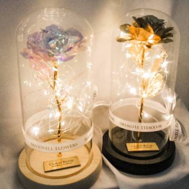 Jual HADIAH BUNGA ROMANTIS LAPIS EMAS GOLDEN ROSE GRATIS KALUNG LAPIS ...