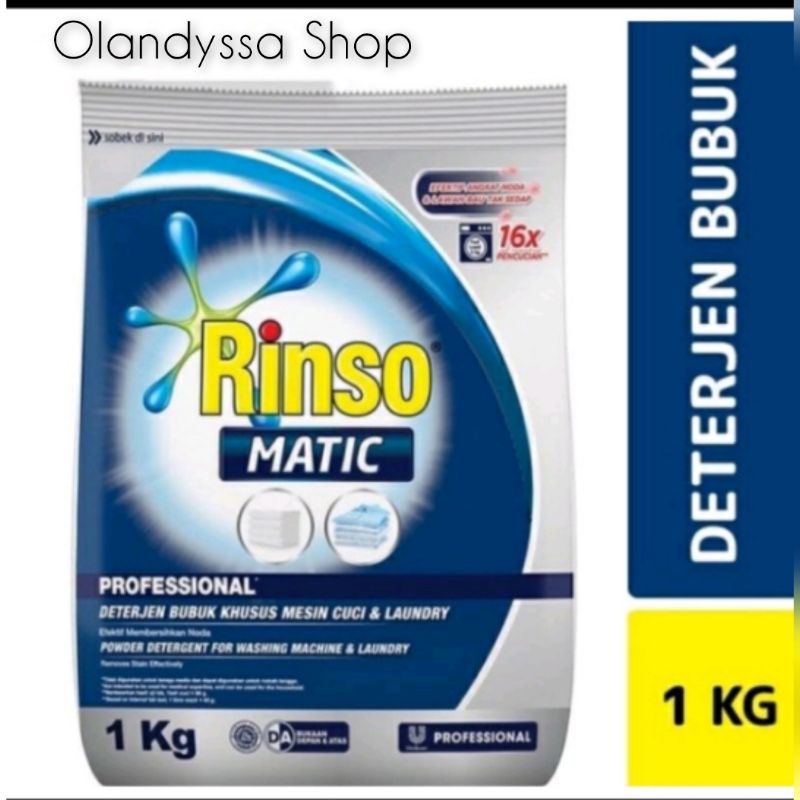 Jual Rinso Matic 900gram Deterjen Bubuk 900gramRinso Matic Murah ...