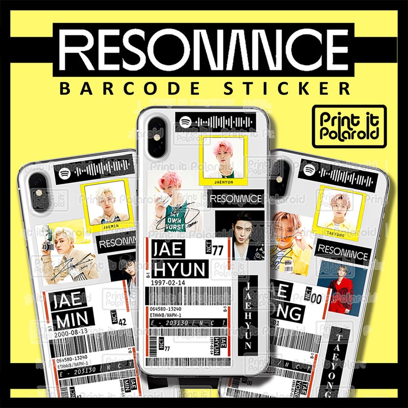 Jual Stiker Nct Barcode Resonance Member Phone Case Hp Laptop Sticker Nct Dream