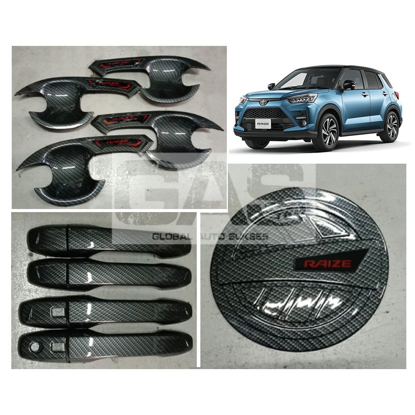 Jual Paket Outer + Cover Handle Carbon + Tank Cover Full Carbon Toyota ...