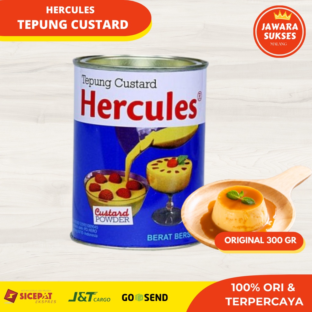 Jual Hercules Custard 300gr Tepung Custard Powder Shopee Indonesia 5622