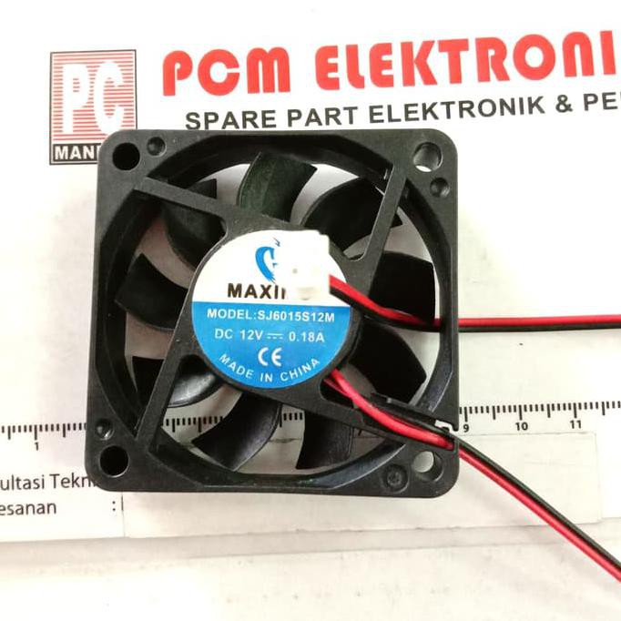 Jual Cooling Exhaust Fan kipas Pendingin DC 12v 12 volt 6cm 6x6cm 6 ...