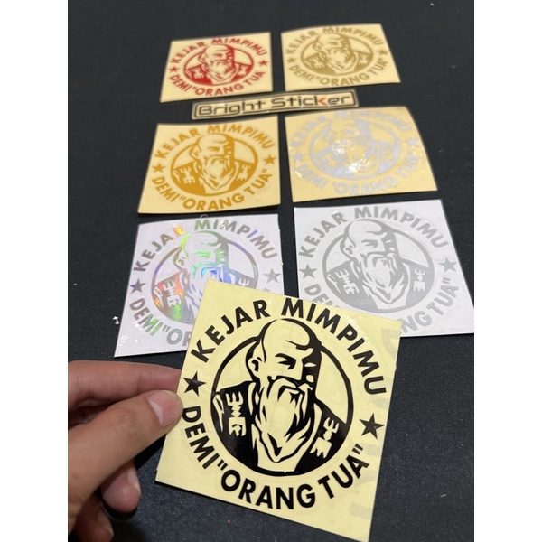 Jual Sticker Orang Tua Cutting Shopee Indonesia